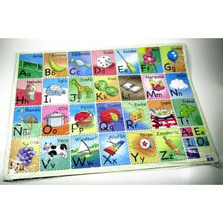 Cartulina Divertida Letras Paq X 10 U