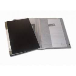 Carpeta Oficio C/Folios X 10 T/Plast Azul/Negro/Gris Kenington