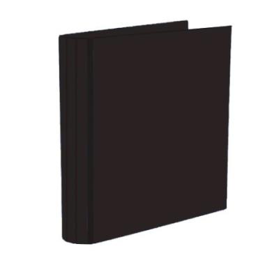 Carpeta 3Ø40Mm Lama Pvc Color Negro Zd3X40 