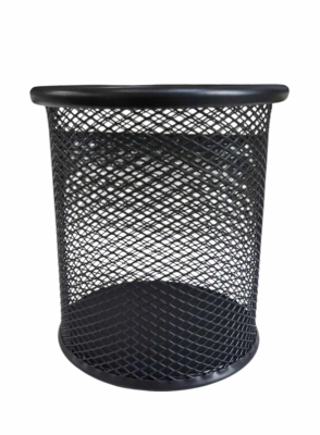 Portalapices Values Metal Calado Redondo Negro