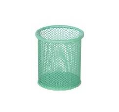 Portalapices Values Metal Calado Redondo Verde Pastel