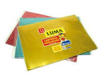 Cartulina Metalizada Luma Amarillo Paq X 10 Unid