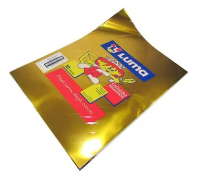 Cartulina Metalizada Luma Oro Paq X 10 Unid