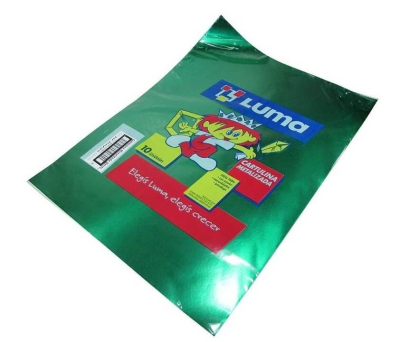 Cartulina Metalizada Luma Verde Paq X 10 Unid