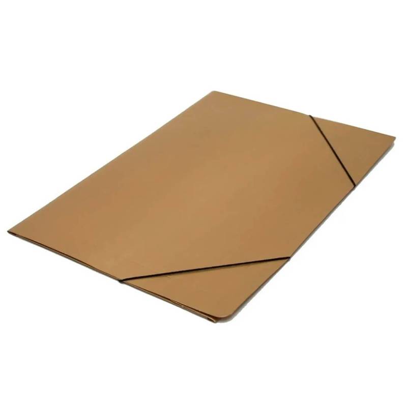 Carpeta 3 Solapas C/Elástico 35X50 Plastificada Kraft