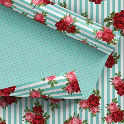Cartulina Divertida Vintage Aqua Paq X 10 U