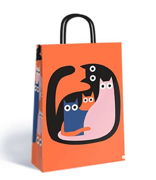 Bolsa P/Regalo Romipack Cats 22X30