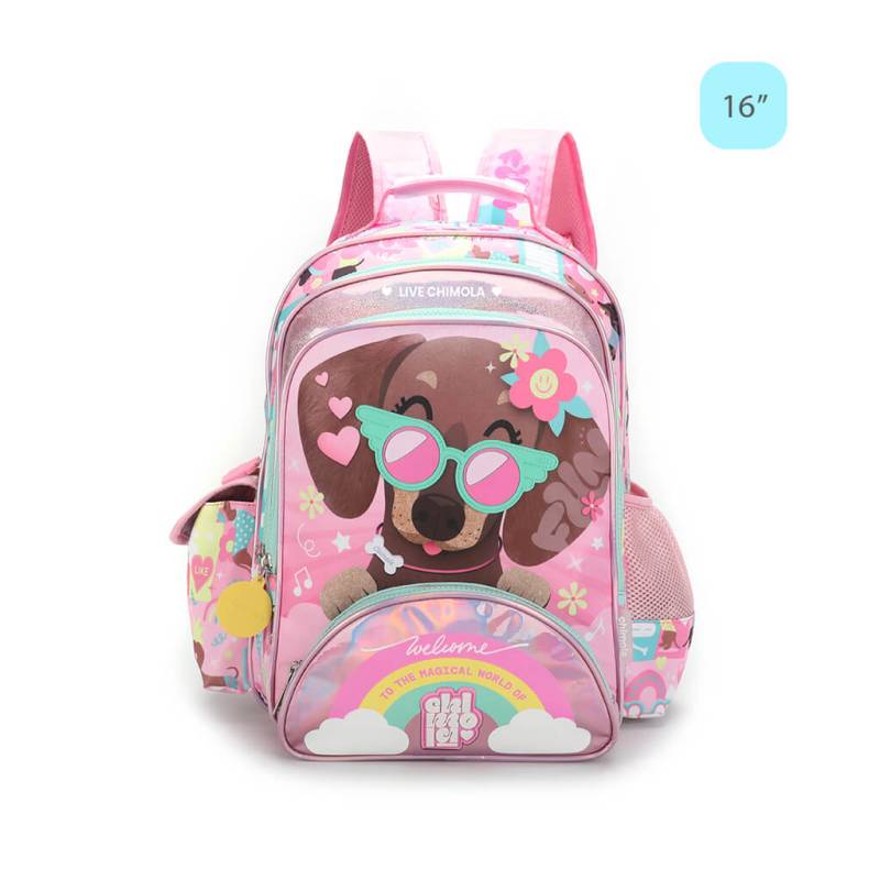 Mochila Chimola Perro Bt07  Espalda 16´