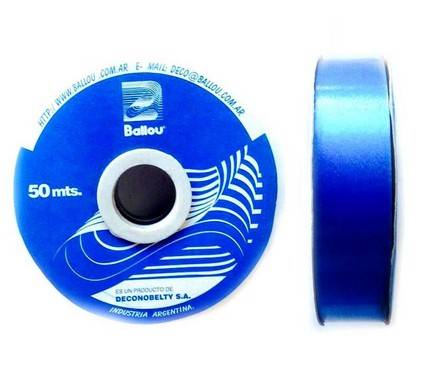 Cinta Ballou Lisa 20Mm X 50 Mts Azul