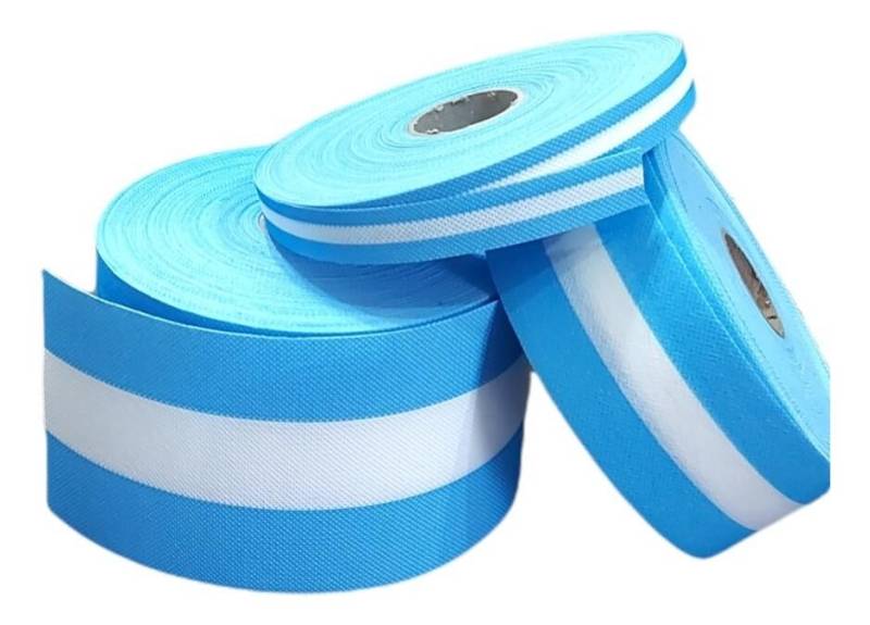 Cinta Bandera Argentina Nº 3 (18Mm) X 10 Mts