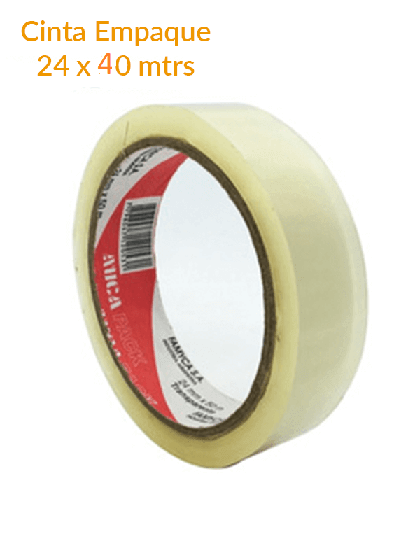 Cinta De Empaque Transpar 24Mm X 40 Mts Rexon / Auca