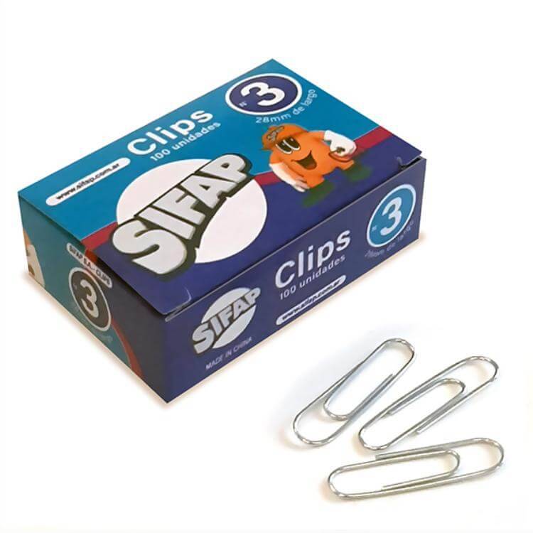 Clips Sifap Metal N° 3 X 100 Un