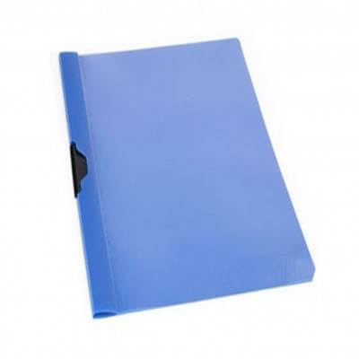 Carpeta Plastica C/Clip Metal A4 Dolphin Azul/Negro