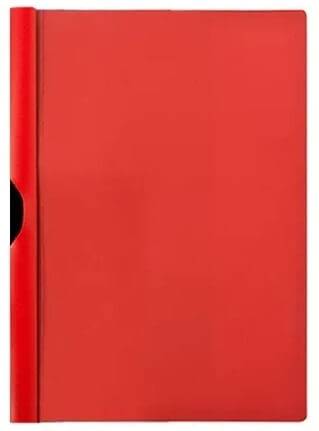 Carpeta Plastica C/Clip Metal Oficio Dolphin Rojo