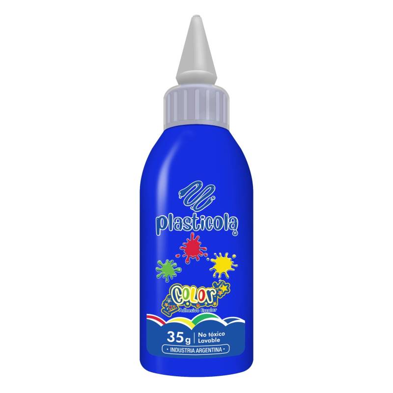 Plasticola Color 35 Grs Azul