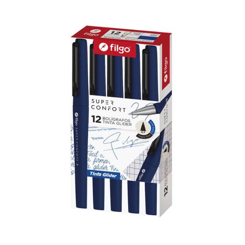 Boligrafo Filgo Confort 0.7Mm Tinta Glider Azul