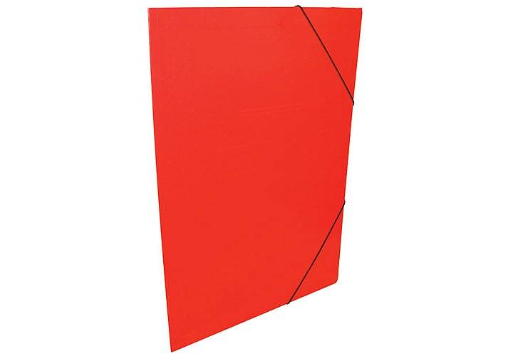 Carpeta 3 Solapas C/Elástico 35X50 Plastificada Rojo
