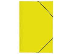 Carpeta 3 Solapas C/Elástico Oficio Color Amarillo