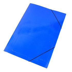Carpeta 3 Solapas C/Elástico Oficio Color Azul