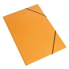 Carpeta 3 Solapas C/Elástico Oficio Color Naranja