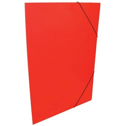 Carpeta 3 Solapas C/Elástico Oficio Color Rojo