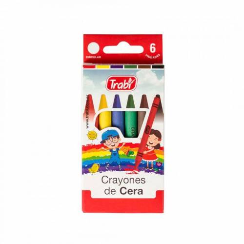 Crayones De Cera Trabi X 6 Cortos