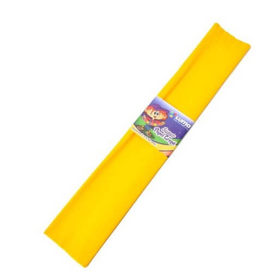 Papel Crepe Amarillo Paq X 10 Unid