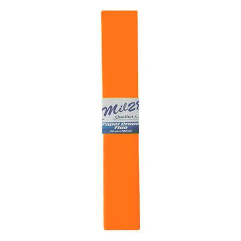 Papel Crepe Fluo Naranja Mil28 Paq X 10 Unid