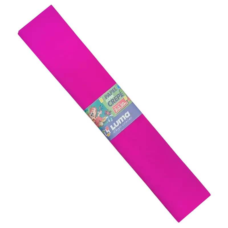 Papel Crepe Fucsia Paq X 10 Unid