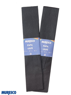 Papel Crepe Negro Paq X 10 Unid