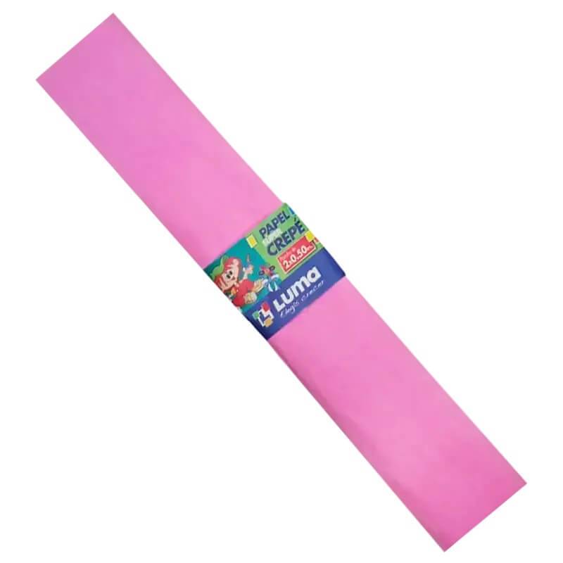 Papel Crepe Rosa Paq X 10 Unid