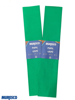 Papel Crepe Verde Oscuro Paq X 10 Unid