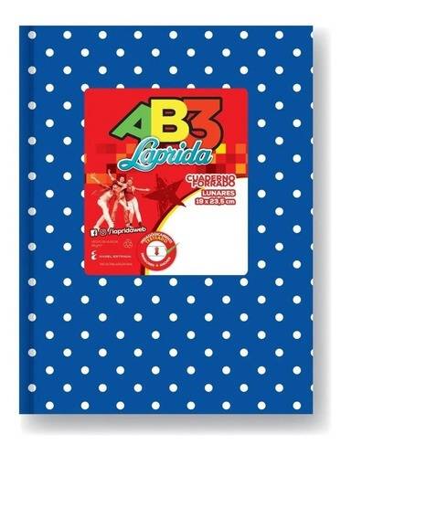 Cuaderno Laprida Ab3 Lunares Azul T/D 50 Hjs Rayado