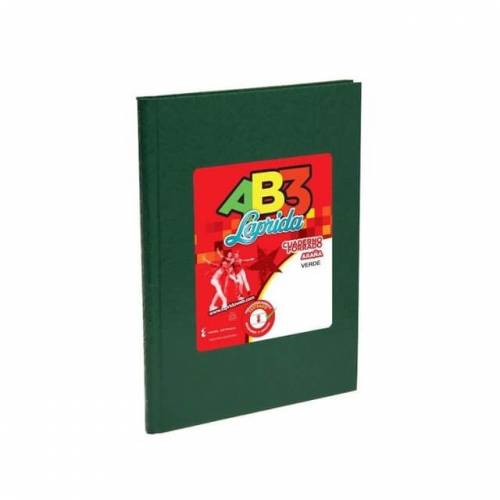 Cuaderno Laprida Ab3 Forrado Verde T/d 50 Hjs Cuadriculado 