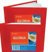 Cuaderno Gloria Td Forrado Rojo X 84 Hjs Rayado
