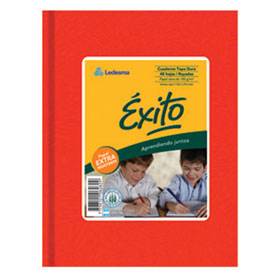 Cuaderno Éxito Forrado Td 100 Hjs Rayado Rojo