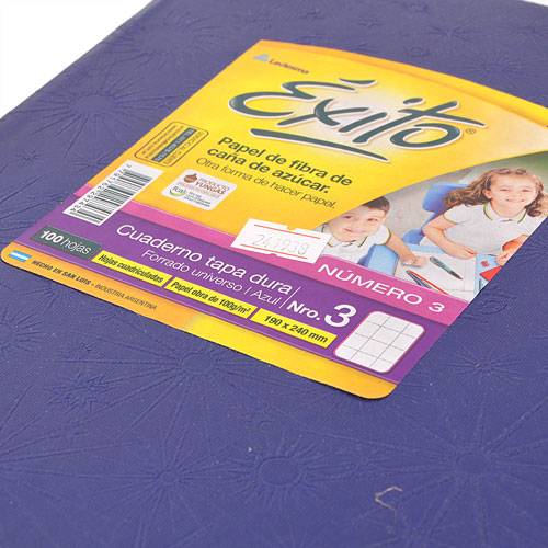 Cuaderno Éxito 19X24 Forrado Td 100 Hjs Rayado Azul