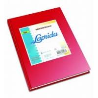 Cuaderno Laprida Forrado T/d 50 Hjs Cuadriculado Rojo