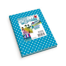 Cuaderno Laprida Lunares T/D 50 Hjs Rayado Celeste