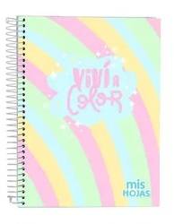 Cuaderno Mis Hojas Pastel 29,7 C/Esp X 100 Hjs Rayado