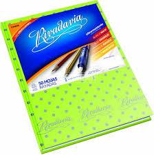 Cuaderno Rivadavia T/C Lunares Gris/Vde Mza 50H Ray
