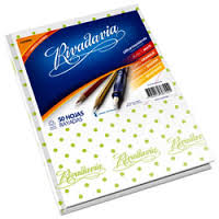 Cuaderno Rivadavia T/C Lunares Vde Mza/Bco 50H Ray