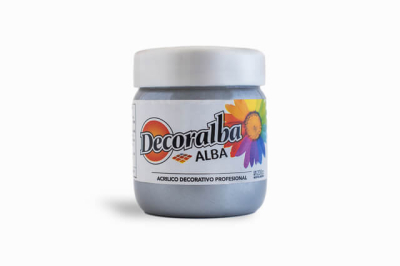 Decoralba Acrílico Pote 200 Ml 478 - Plata