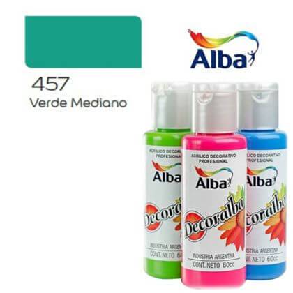 Decoralba Acrílico 60 Ml 457 - Verde Medio