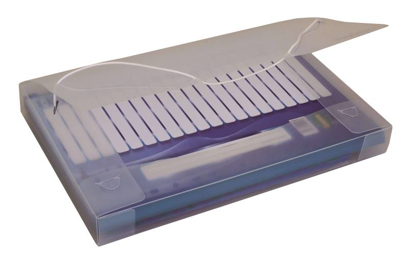 Caja Archivo C/Elast Oficio 2 Cm Polip Lama Cristal Dc402F