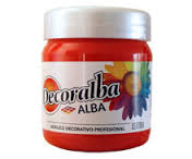 Decoralba Acrílico Pote 200 Ml 486 - Rojo