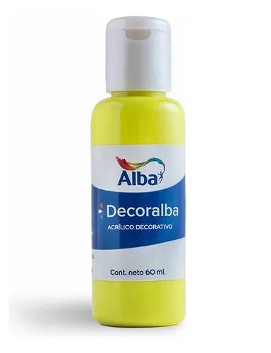 Decoralba Acrílico 60 Ml 408 - Amarillo Fluo