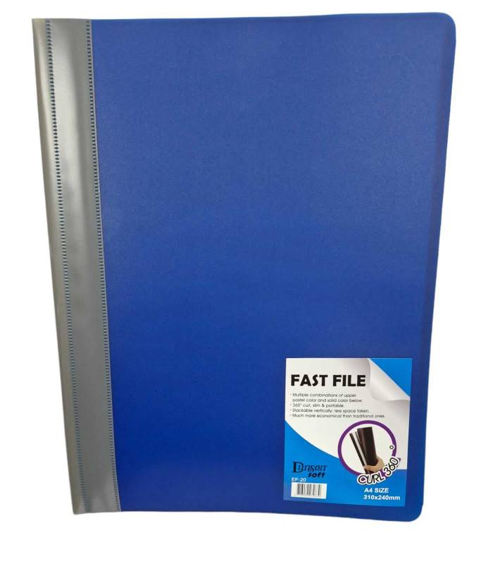 Carpeta A4 C/Folios Dunson Soft X 20 T/Plast Azul