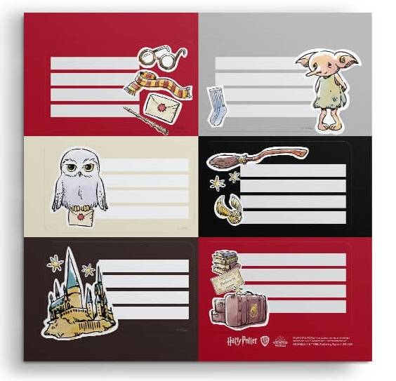 Etiqueta Escolar Mooving (2X6) Harry Potter 1222