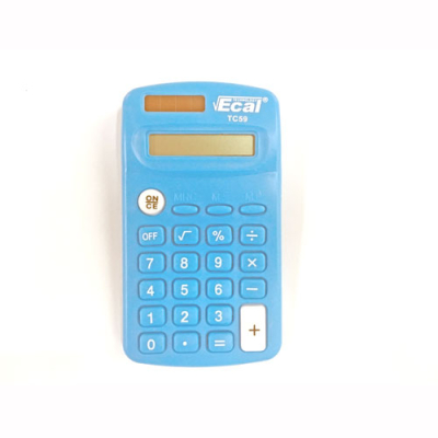 Calculadora Ecal Tc59 8 Digitos Celeste